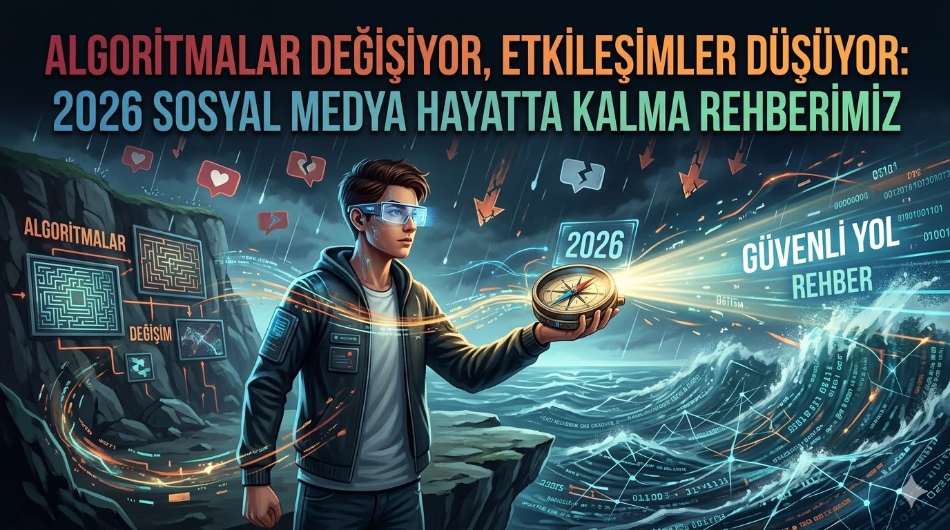 Algoritmalar Değişiyor, Etkileşimler Düşüyor: 2026 Sosyal Medya Hayatta Kalma Rehberimiz