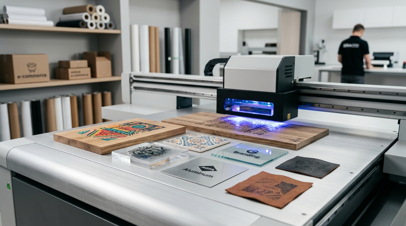 UV Baskı ile Hangi Malzemelere Baskı Yapılır? E-Ticaret İçin Fırsatlar