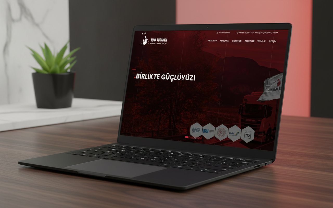 Tuna Türkmen Lojistik – Web Tasarım ve Dijital Kimlik Projesi
